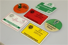 Six Misc. PGA Championship Badges - 1975, 1977, 1984, 1986, 1989, & 1992
