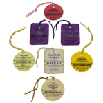 Seven Misc. Open Championship Badges - 1984 & 1986-1991