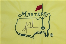 Tiger Woods Center Signed Masters Undated Embroidered Flag JSA FULL #Z20829