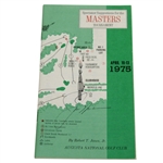 Jack Nicklaus Signed 1975 Masters Tournament Spectator Guide JSA FULL #Z93647