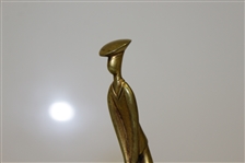 Bronze Golf Figure on Marble - Ashtray with stamped 'Austria' on Base - Karl Hagenauer likely