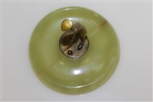 Bronze Golf Figure on Marble - Ashtray with stamped 'Austria' on Base - Karl Hagenauer likely