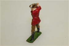 Circa 1920's Lead Golfer Figure Johilco England with Excellent Original Paint
