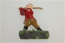 Circa 1920's Lead Golfer Figure Johilco England with Excellent Original Paint