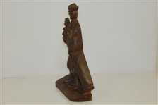Cast Iron Golf Caddy with Golf Bag Doorstop - Stamped Jahn Foundry 1st Heat 6.14.65