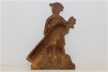 Cast Iron Golf Caddy with Golf Bag Doorstop - Stamped Jahn Foundry 1st Heat 6.14.65