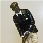 Vienna Cold Painted Bronze Golfer Signed 'FBW' - Fritz Bermann Vienna