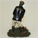 Vienna Cold Painted Bronze Golfer Signed 'FBW' - Fritz Bermann Vienna