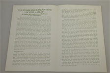 Pine Valley Golf Club Member Pamphlet, Dormitory Quiet Info Card, & USGA Golf Journal