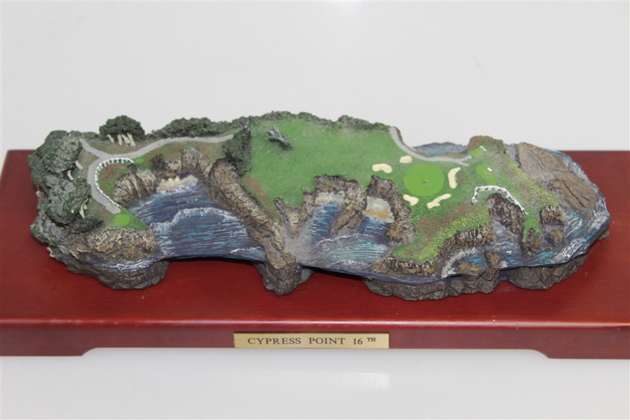 Cypress Point 16th Hole on Wood Display - Fairway Replicas