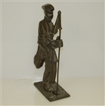Oversized Solid Brass Caddie with Golf Bag Doorstop