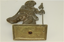 Oversized Solid Brass Caddie with Golf Bag Doorstop