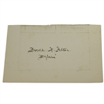 Vintage Harold H. Hilton Signed Card with Hoylake Notation JSA ALOA