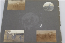 Two Circa 1900 Scrapbook Pages including Harold Hilton