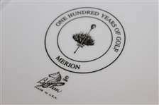 Merion Golf Club 1896-1996 Anniversary Ceramic Plate by Boehm in Box