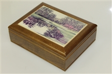16th Hole 'Redbud' at Augusta National Golf Club Decorative Wood Jewelry/Keepsake Box