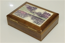 16th Hole 'Redbud' at Augusta National Golf Club Decorative Wood Jewelry/Keepsake Box