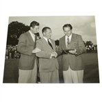 Claude Harmon Receiving Masters Winner Plaque from Bobby Jones with Cary Middlecoff - Photo