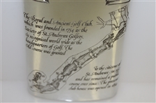 St. Andrews 'The Old Course' Pewter Flask with Course Layout - Great Condition with Original Funnel & Box