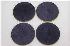 Augusta National Golf Club Green Leather Coaster Set of Four with Holder - Made in Italy