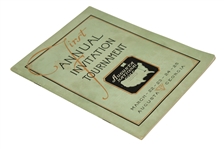 1934 Augusta National First Annual Invitation (Masters) Tournament Program - Excellent Condition!