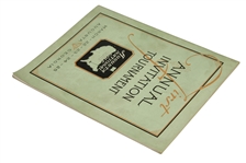 1934 Augusta National First Annual Invitation (Masters) Tournament Program - Excellent Condition!