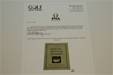 1934 Augusta National First Annual Invitation (Masters) Tournament Program - Excellent Condition!