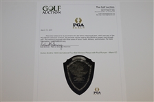 Horton Smith's 1933 International Four Ball Winners Plaque with Paul Runyan - Miami CC