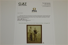 Denny Shute Signed Photo to Horton Smith Highest Admiration...for Augusta '34 JSA ALOA