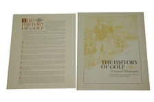 Complete 1966 Set of 'The History of Golf' with 8 Original Lithographs in Original Package