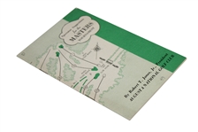 1950 Masters Tournament Spectator Guide - Jimmy Demaret Winner