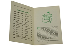 1950 Masters Tournament Spectator Guide - Jimmy Demaret Winner