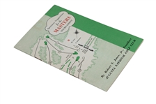 1955 Masters Tournament Spectator Guide - Cary Middlecoff Winner