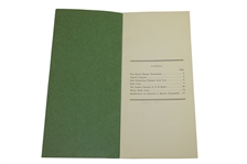 1942 Records of the Masters Tournament Issued by Augusta National - Seldom Seen