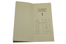 1942 Records of the Masters Tournament Issued by Augusta National - Seldom Seen