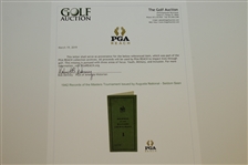 1942 Records of the Masters Tournament Issued by Augusta National - Seldom Seen