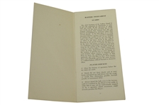 1954 Augusta National Gallery Guard General Outline Plan for Masters Tournament Booklet