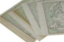 Complete 1942 Thursday, Friday, Saturday, & Sunday Masters Tournament Pairing Sheets