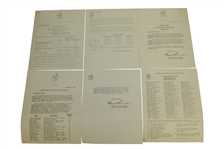 1951 Masters Lot - Records Booklet, Records Sheet, Pamphlet, & Misc. Correspondence