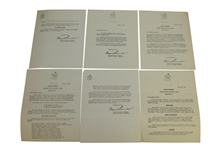 1951 Masters Lot - Records Booklet, Records Sheet, Pamphlet, & Misc. Correspondence