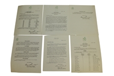 1951 Masters Lot - Records Booklet, Records Sheet, Pamphlet, & Misc. Correspondence