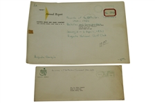 1951 Masters Lot - Records Booklet, Records Sheet, Pamphlet, & Misc. Correspondence