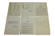 1953 Masters Lot - Records Booklet & Misc. Correspondence