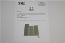 Three The Course of the Masters Articles by Robert T. (Bobby) Jones, Jr. about Augusta National