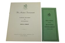 1968 Masters Tournament Items - 1968 Series Badge (x2), Records Pamphlet, & Records Booklet