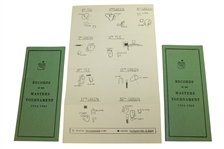 1964 Masters Tournament Items - Records Booklet (x2), Tee Placements, & Correspondence