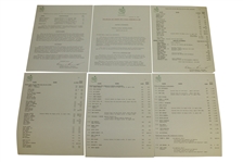 1964 Masters Tournament Items - Records Booklet (x2), Tee Placements, & Correspondence