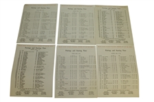 1964 Masters Tournament Items - Records, Pairing Sheets (Par 3 & Tourney), Pamphlet, & Correspondence