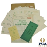 1955 Masters Tournament Items - Records Booklet, Records Pamphlet, Pamphlet, & Misc Correspondence