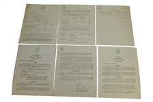 1955 Masters Tournament Items - Records Booklet, Records Pamphlet, Pamphlet, & Misc Correspondence